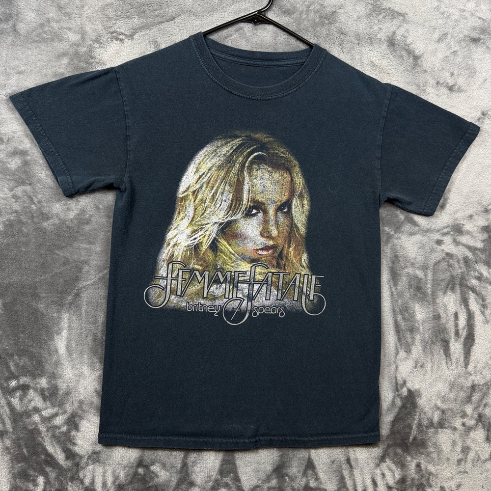 Britney Spears T-Shirt Unisex S Black Femme Fatale Nicki Minaj 2011 Concert Tour